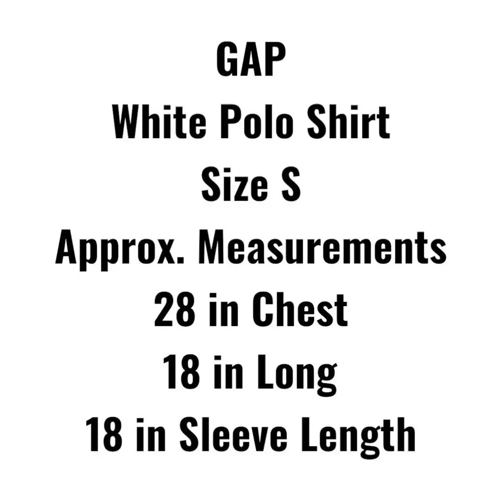 Boys GAP Uniform Long‎ sleeve Polo Shirt Size S White Organic Cotton NWT-READ